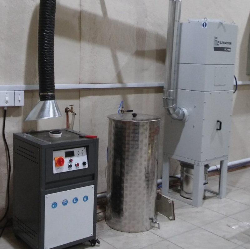 dedusting cartridge filter pulsatron compact mini cartridge filter hf group