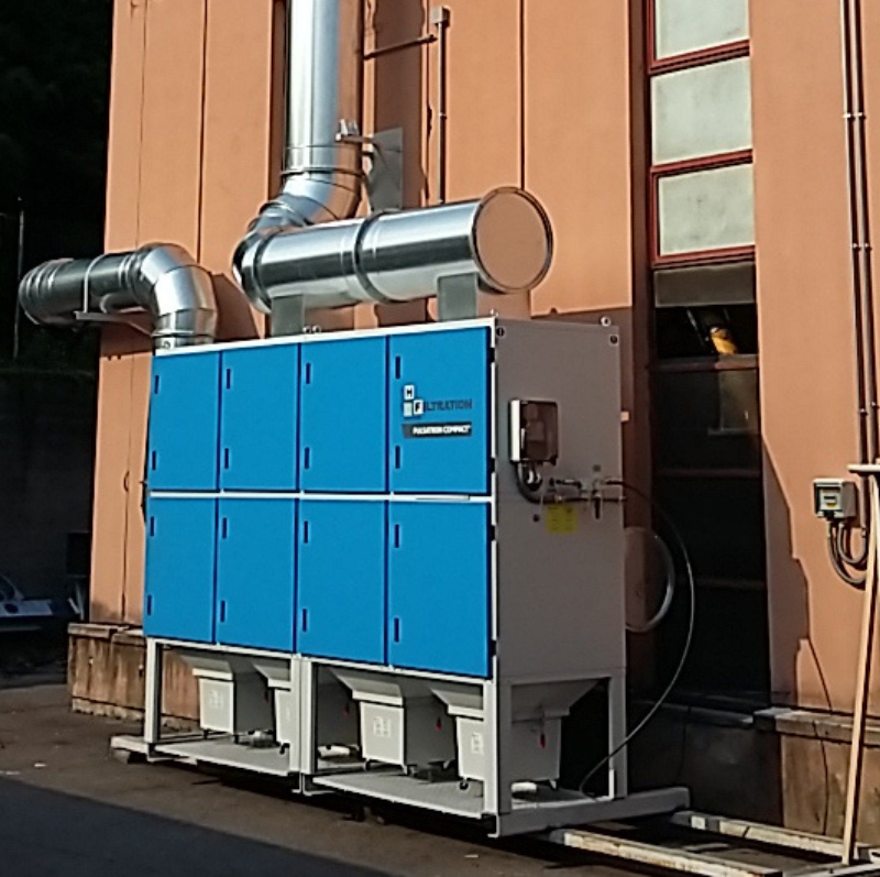 dedusting cartridge filter pulsatron compact hf group