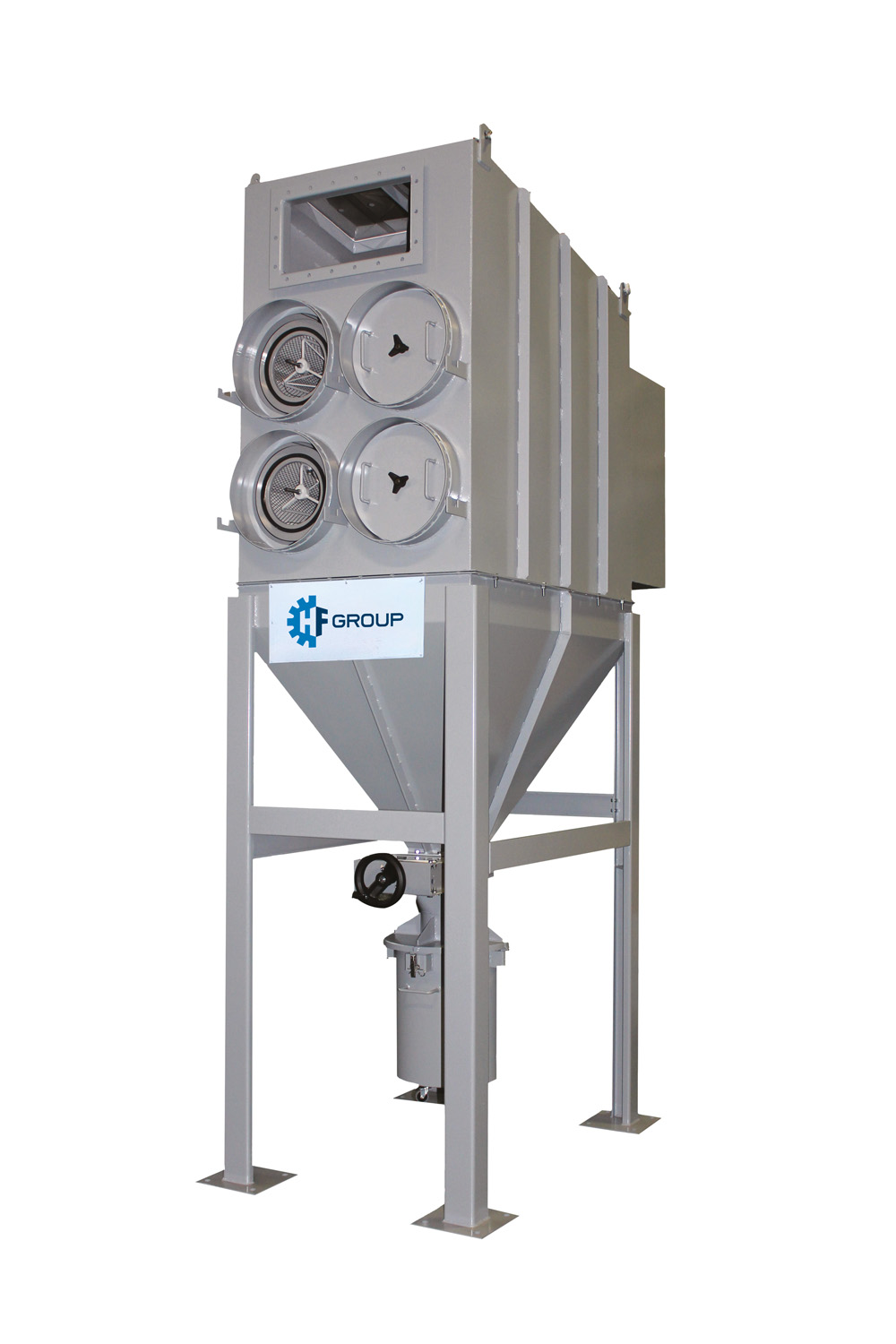 PULSATRON H is a horizontal cartridge filter designed for efficient dedusting and air filtration in complex industrial environments. dedusting horizontal cartridge filter pulsatron h hf group