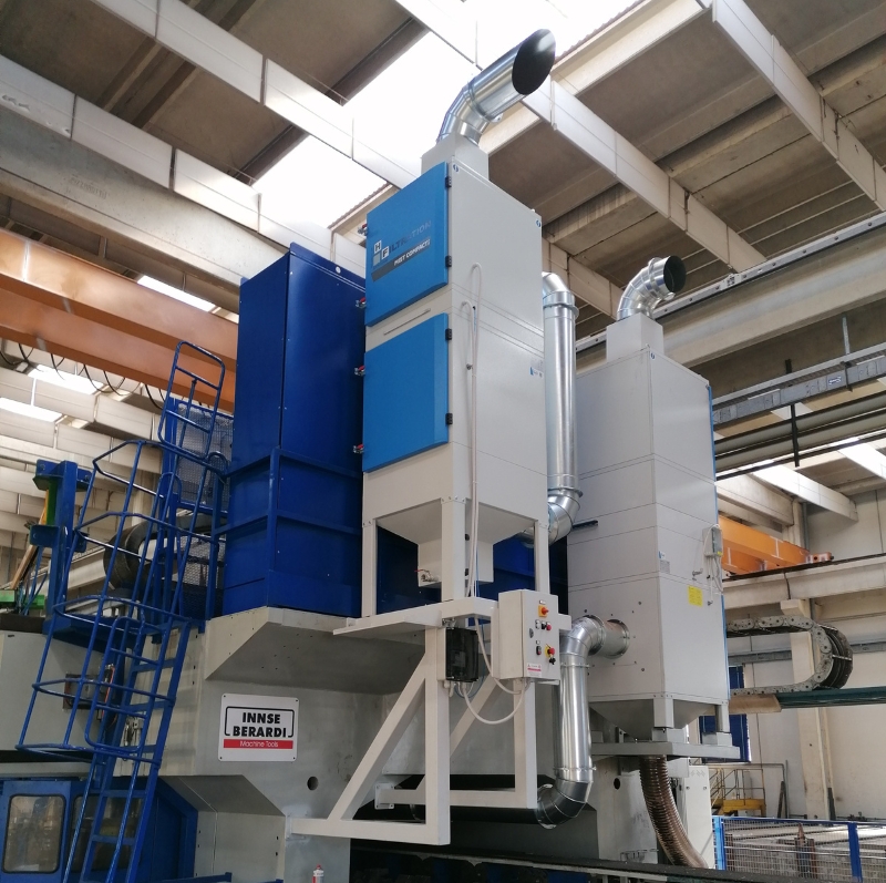 mist compact static filter for oil mists extraction hf group