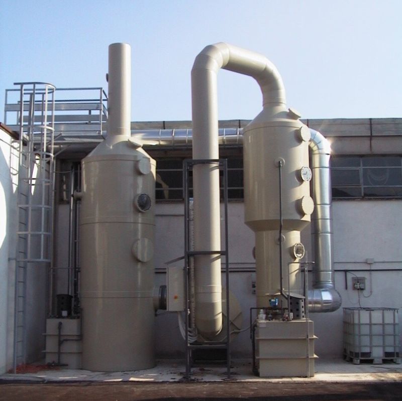 Scrubber washing towers are used to clean industrial air by removing polluting gases, vapors, and VOCs, ensuring cleaner emissions and safer workplaces. scrubber washing tower vocs redcution and abatement hf group